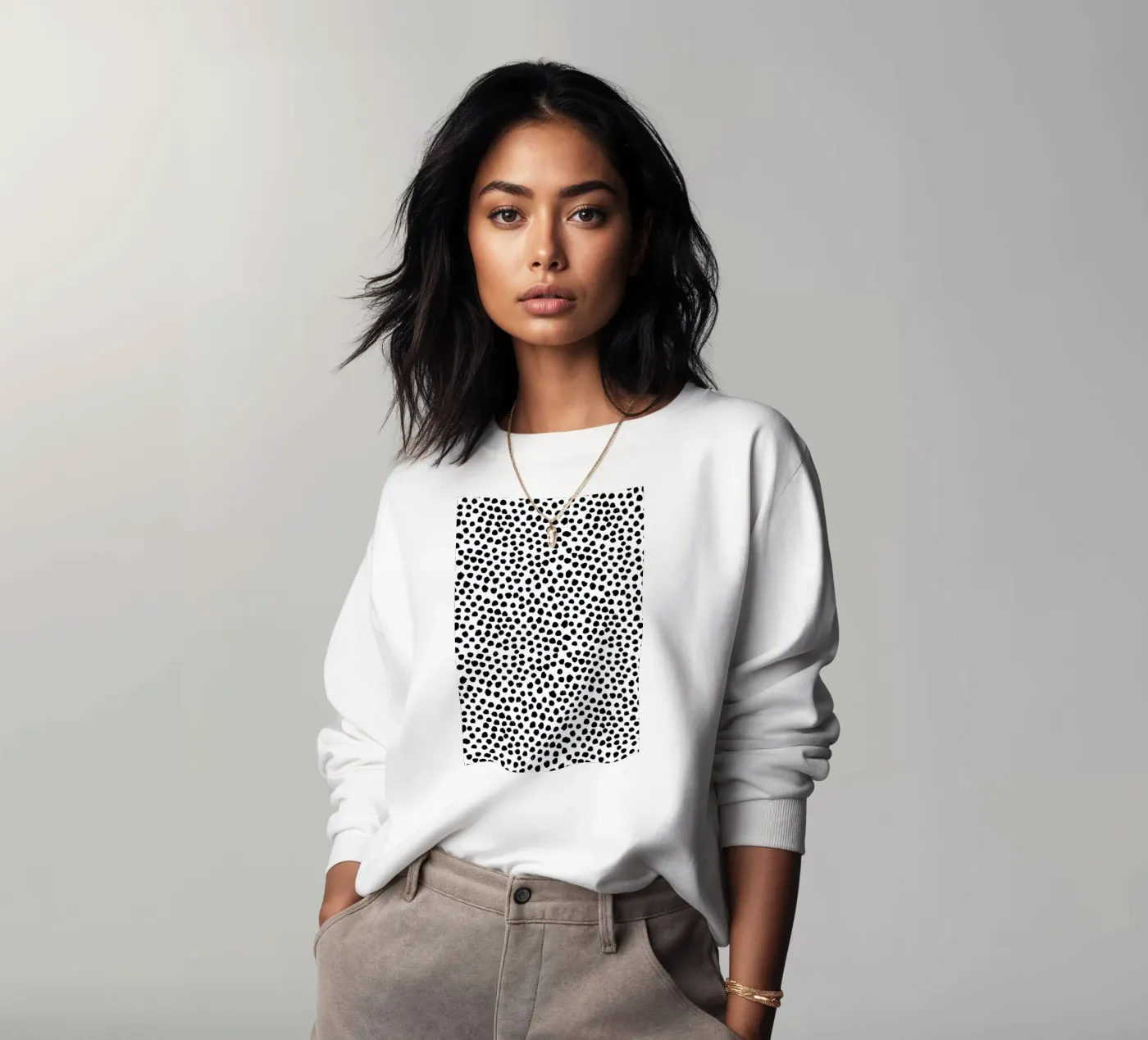 Small Dots sweatshirt by Niina Pechkovskaya