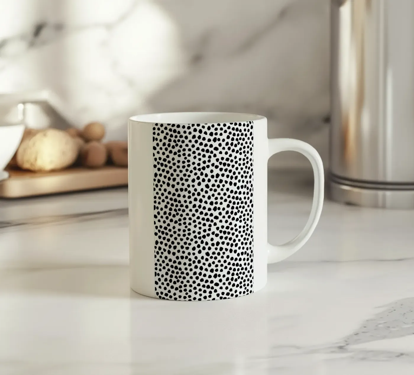 Small Dots ceramic mug by Niina Pechkovskaya