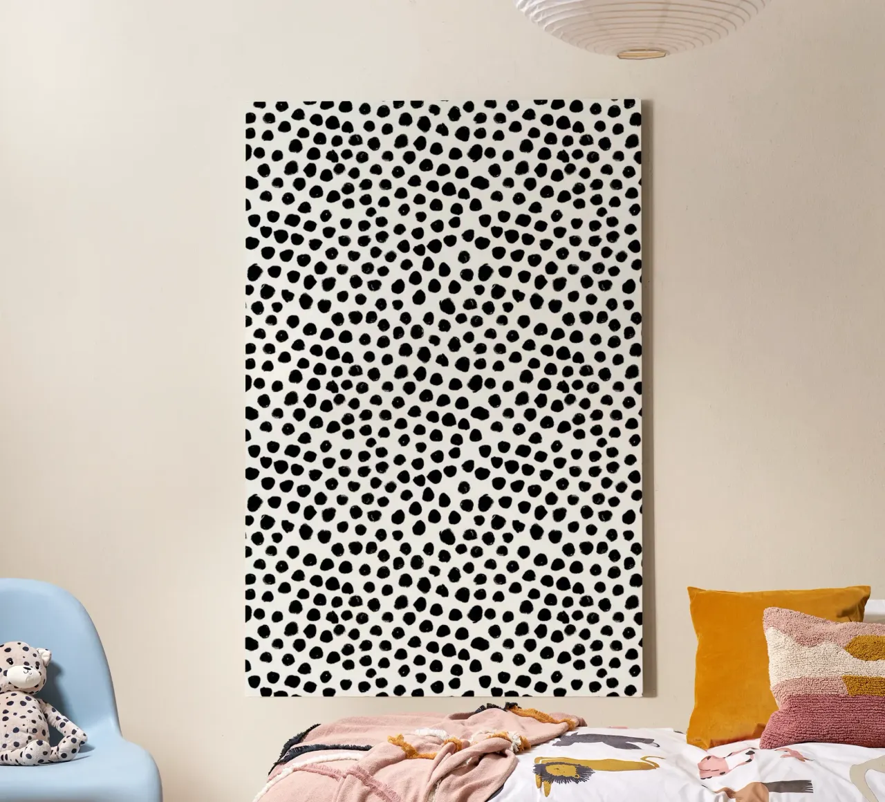 Small Dots tela con Cornice a cassetta da Niina Pechkovskaya