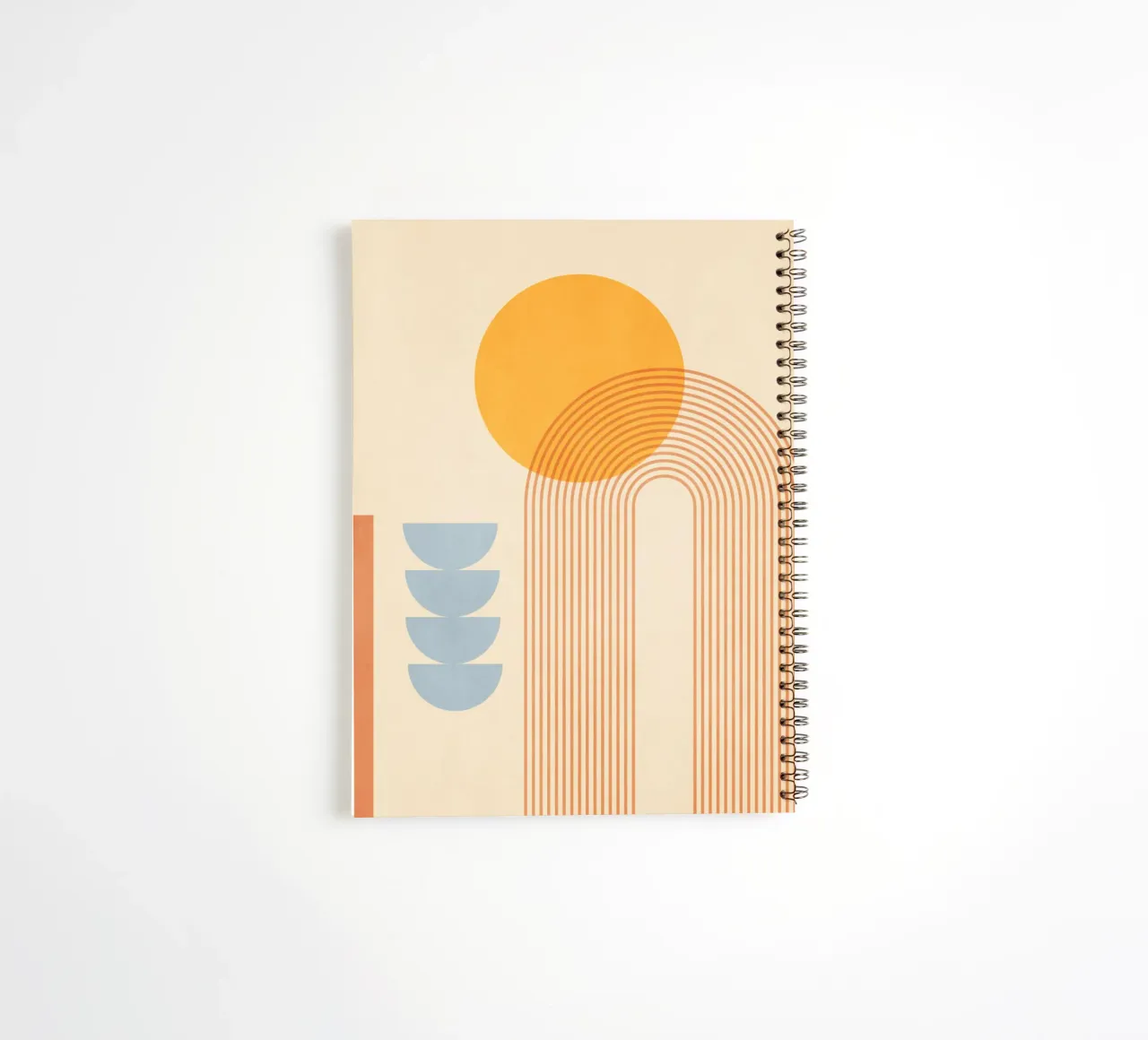 minimal geometric shapes 158 spiral notebook by Gaite