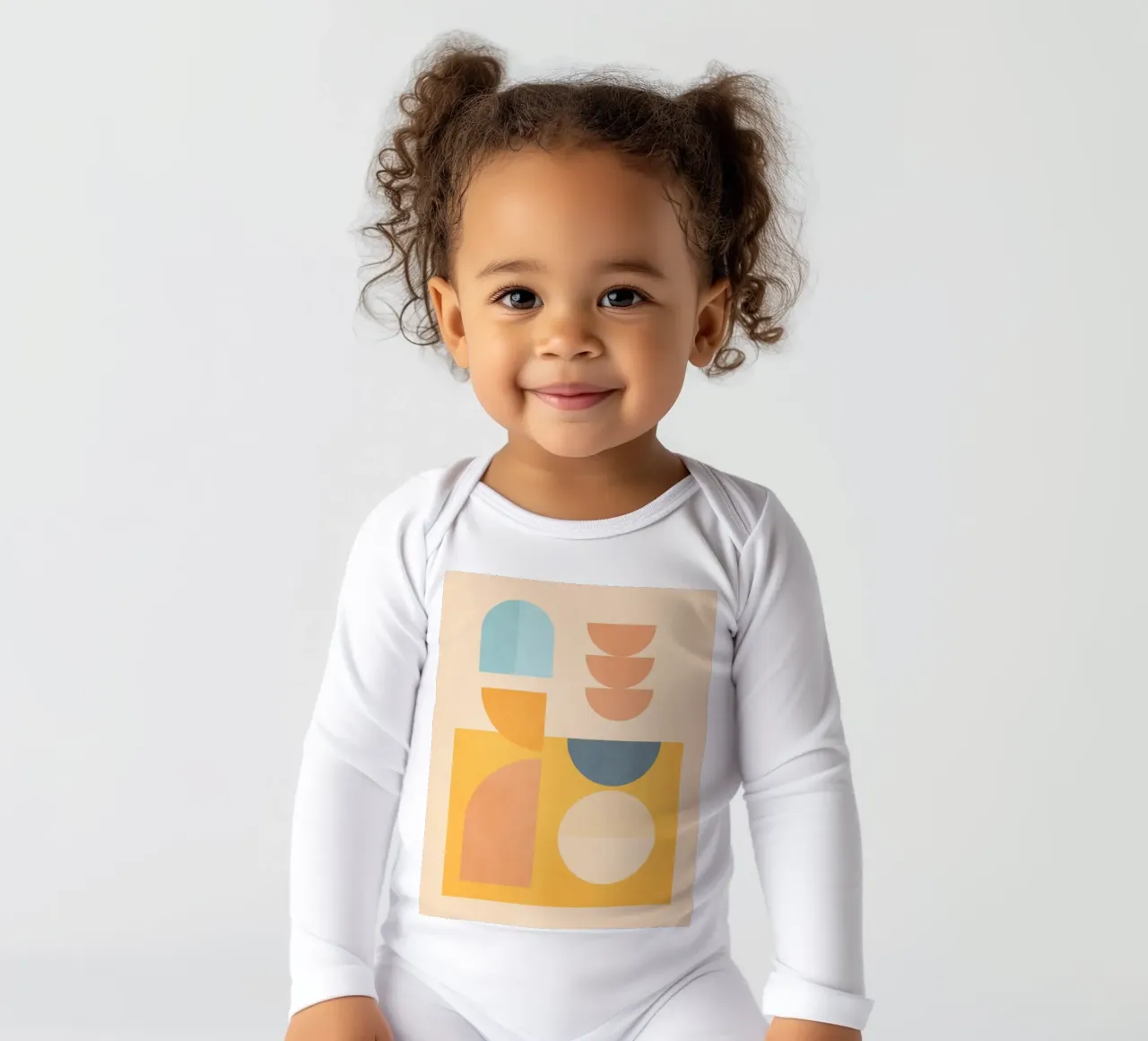forme geometriche minime 156 body neonato maniche lunghe da Gaite