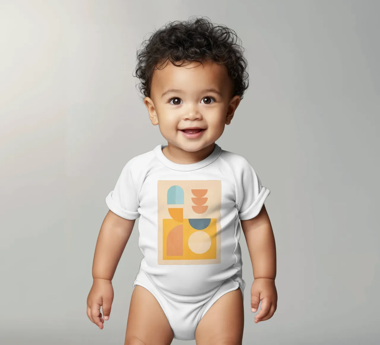 forme geometriche minime 156 body neonato maniche corte da Gaite