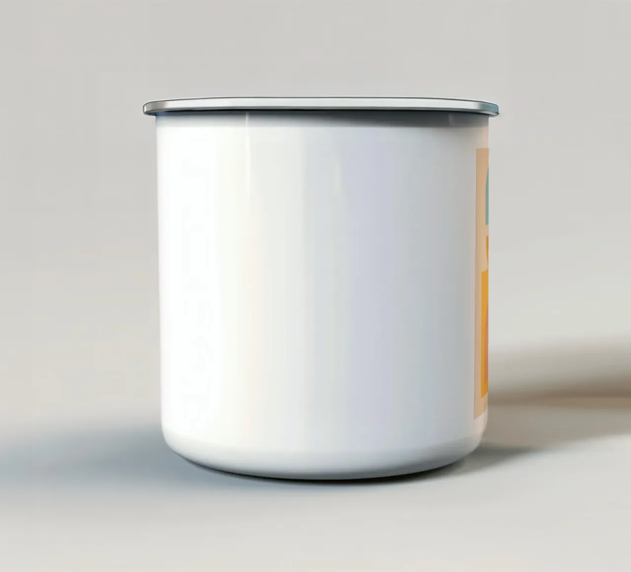 minimale geometrische Formen 156 Emaille Tasse von Gaite