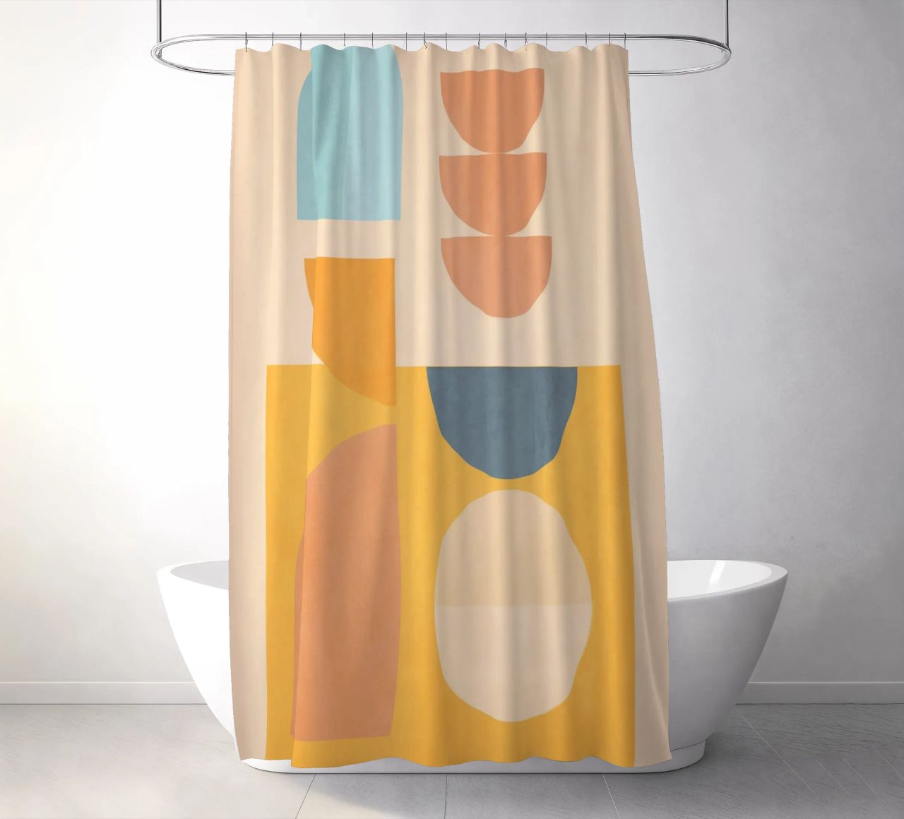 forme geometriche minime 156 tenda da doccia da Gaite