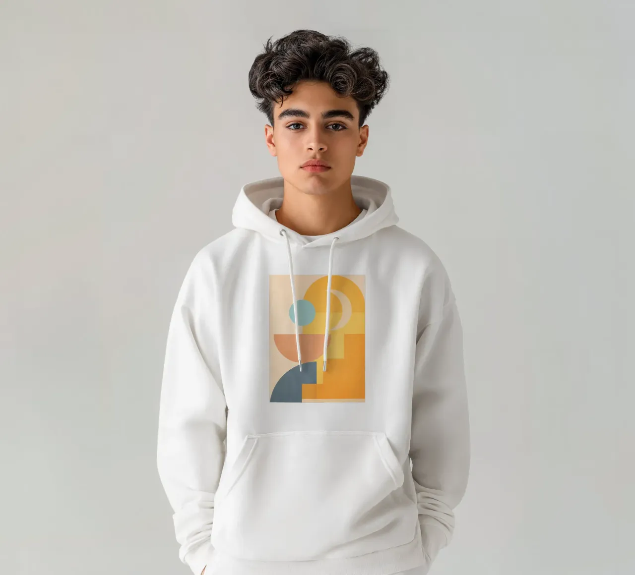 forme geometriche minime 157 felpa con cappuccio da Gaite