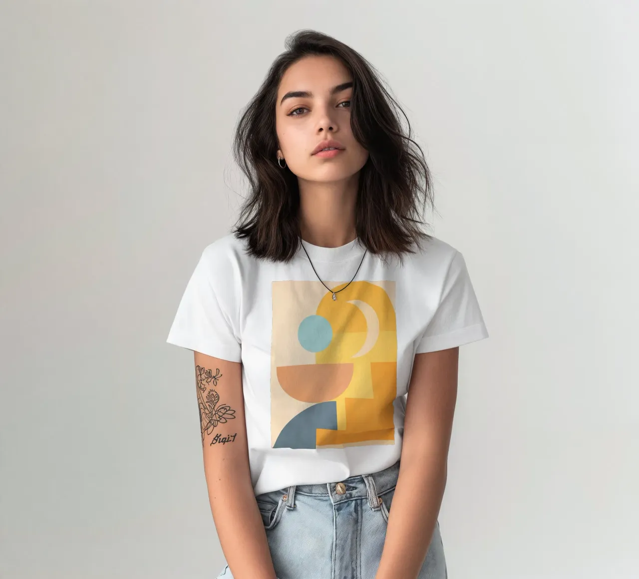 forme geometriche minime 157 t-shirt da Gaite