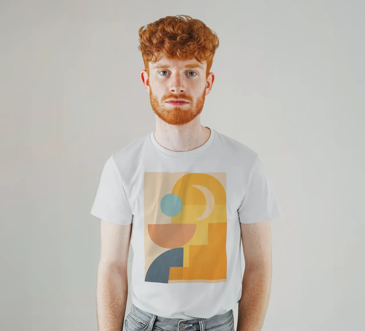 forme geometriche minime 157 t-shirt da Gaite