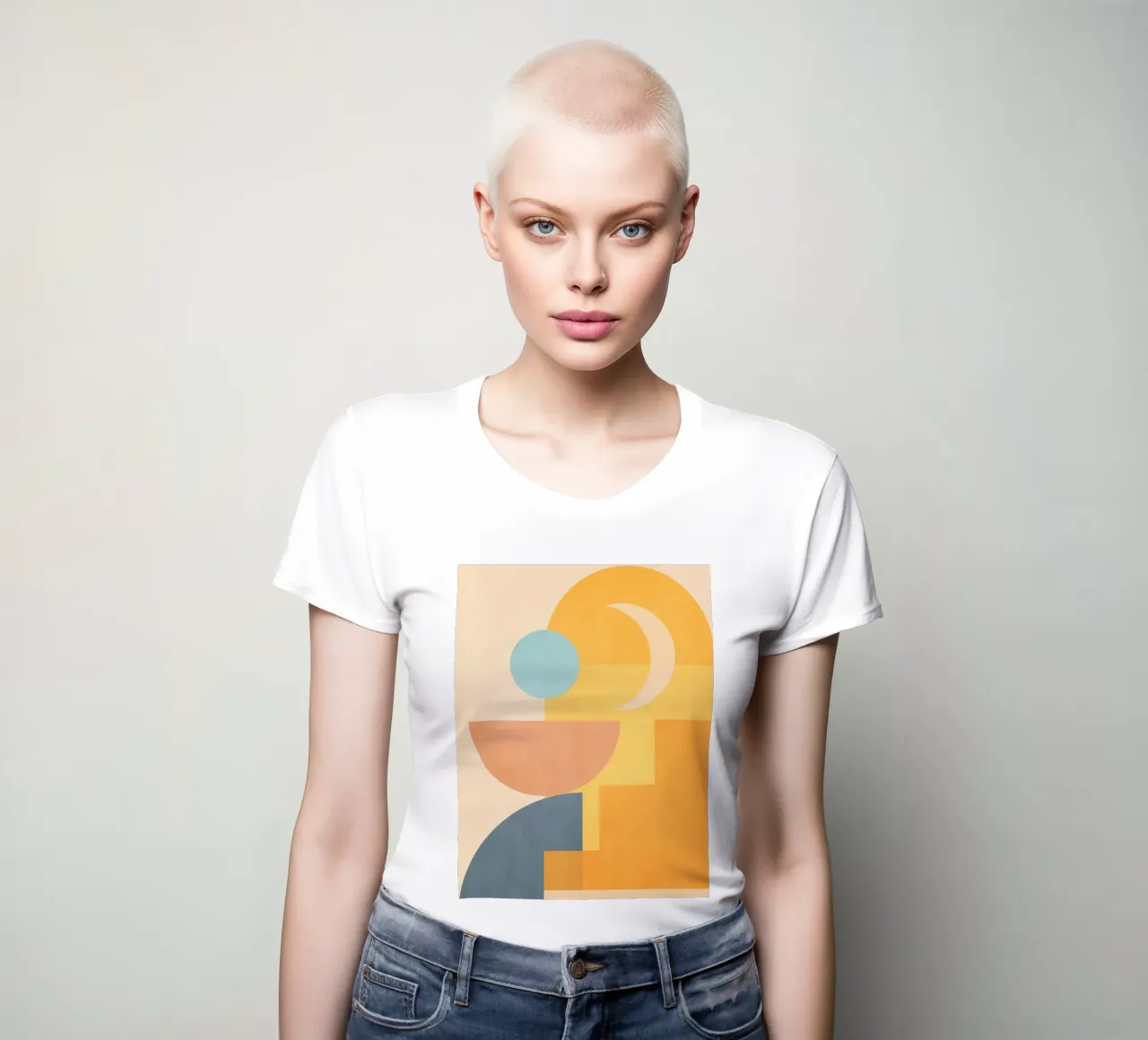 forme geometriche minime 157 t-shirt da donna da Gaite