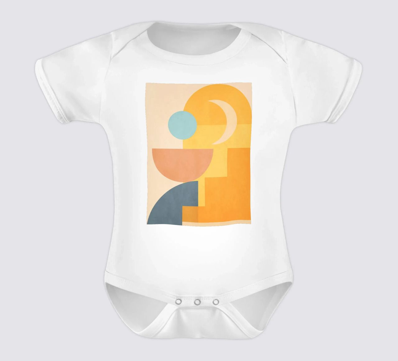 forme geometriche minime 157 body neonato maniche corte da Gaite