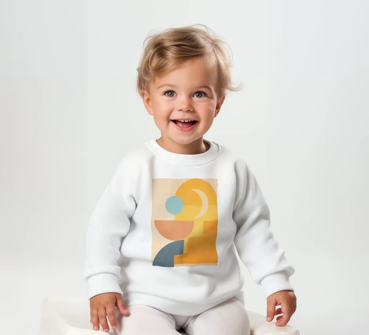 minimal geometric shapes 157 baby sweatshirt by Gaite