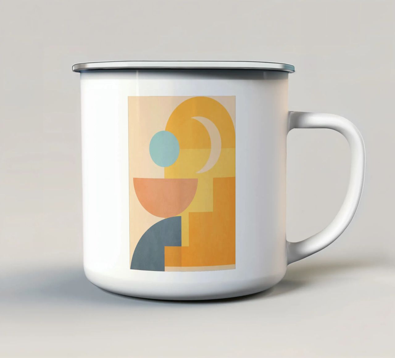 forme geometriche minime 157 tazza in smalto da Gaite