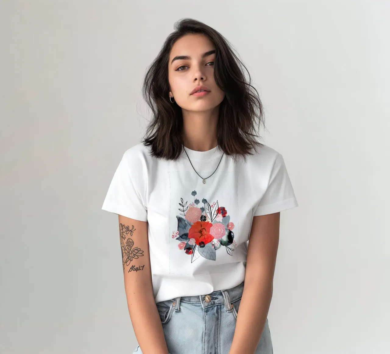 Flowers t-shirt van Niina Pechkovskaya