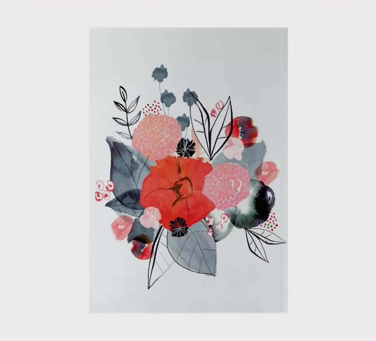 Flowers notebook by Niina Pechkovskaya
