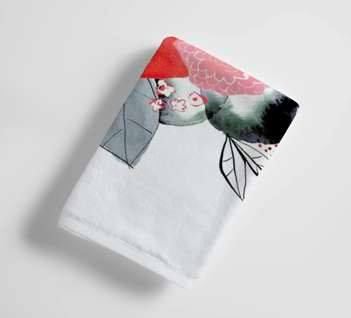 Flowers towel by Niina Pechkovskaya