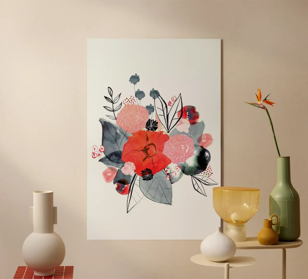 Flowers Acryl-Glas von Niina Pechkovskaya