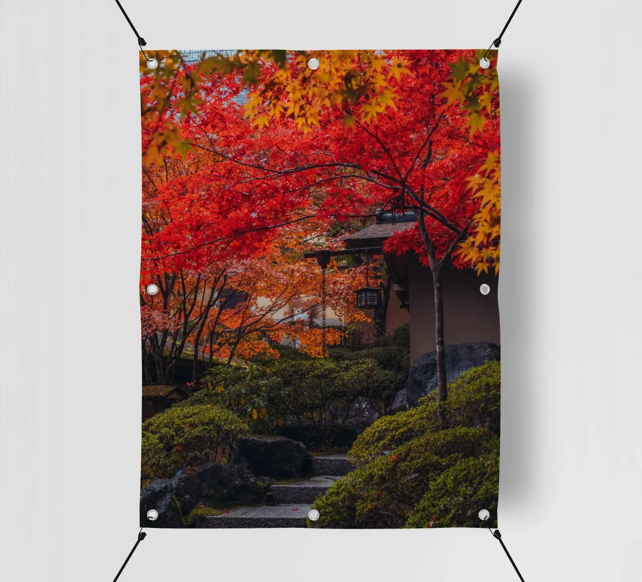 Giardino giapponese in autunno telo in pvc da Marcel Bisig