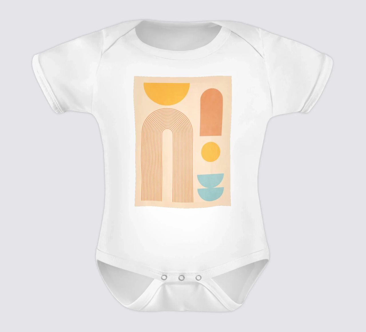 forme geometriche minime 157a body neonato maniche corte da Gaite