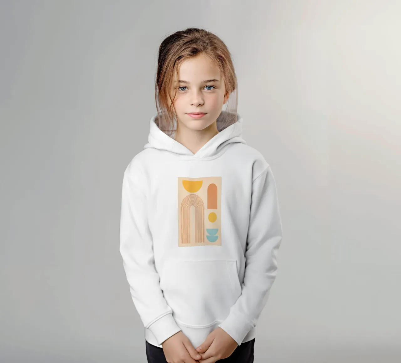 forme geometriche minime 157a felpa bambino con cappuccio da Gaite