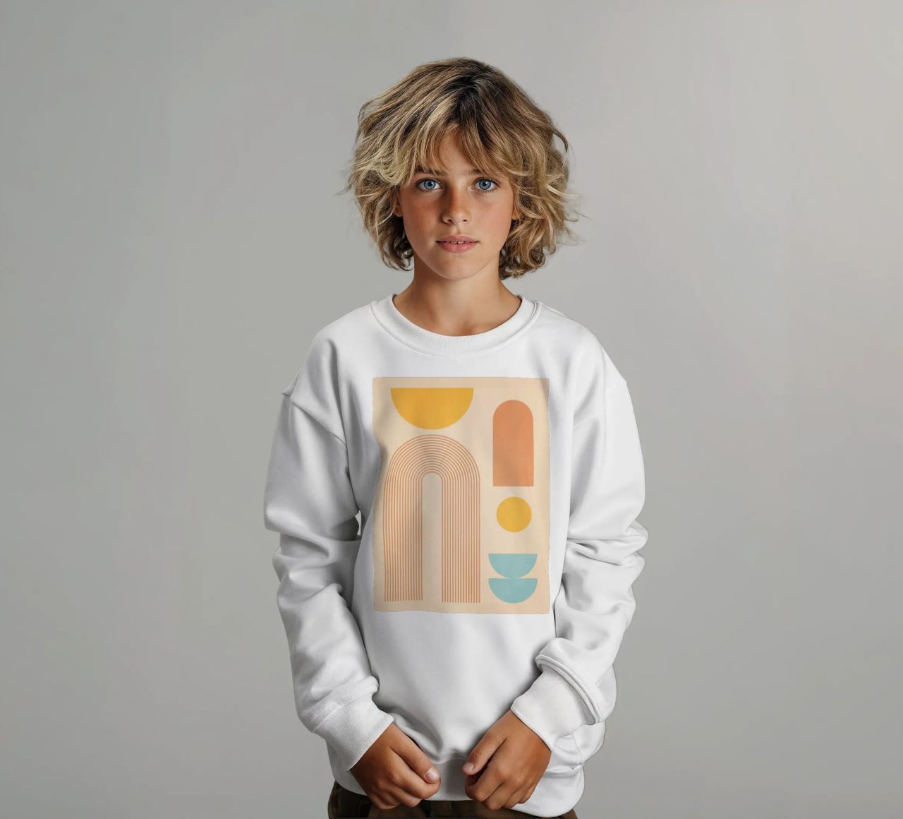 forme geometriche minime 157a felpa bambino da Gaite