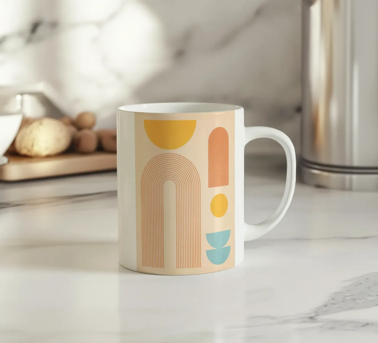 minimale geometrische Formen 157a Keramik Tasse von Gaite