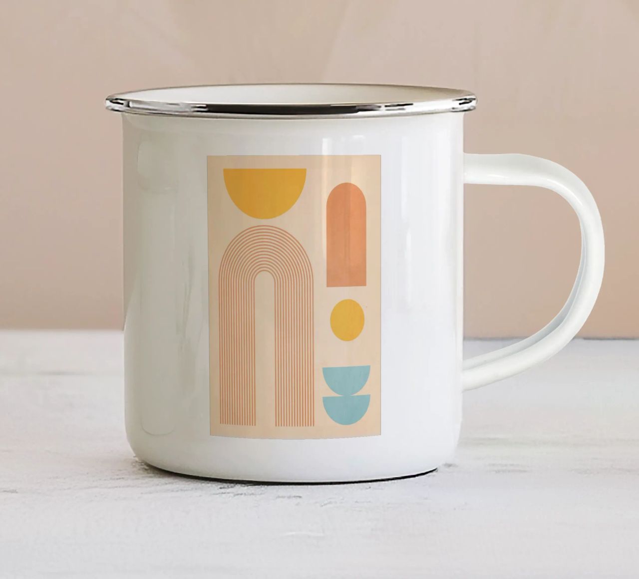 forme geometriche minime 157a tazza in smalto da Gaite