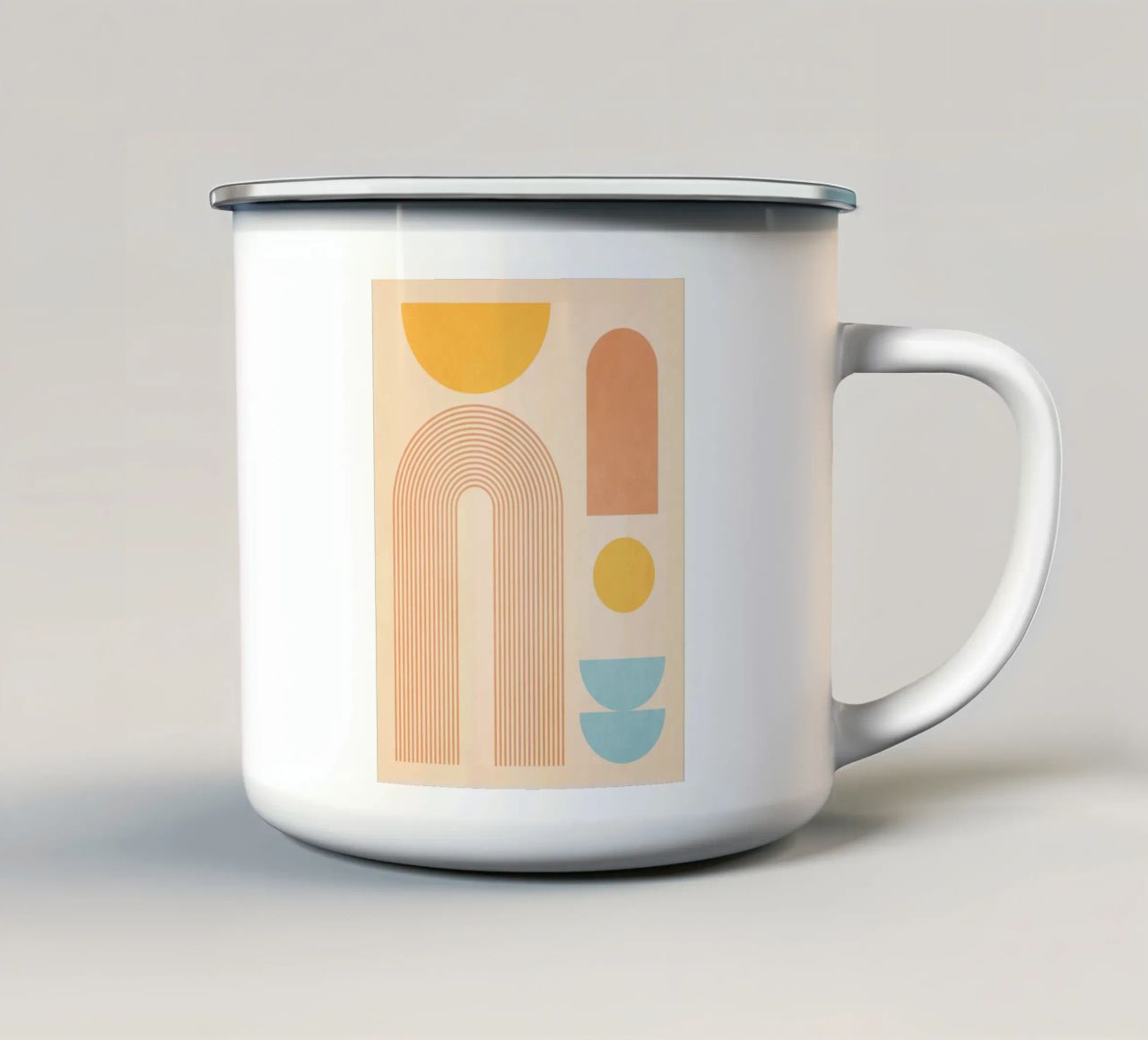 forme geometriche minime 157a tazza in smalto da Gaite