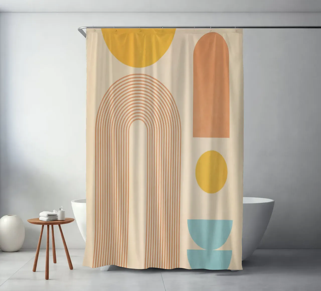 forme geometriche minime 157a tenda da doccia da Gaite