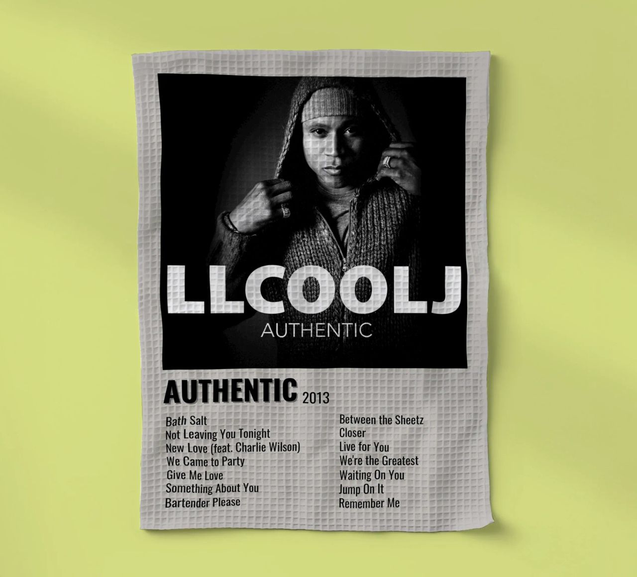 LLCOOLJ AUTHENTIC 2013 torchon de SoundStudio