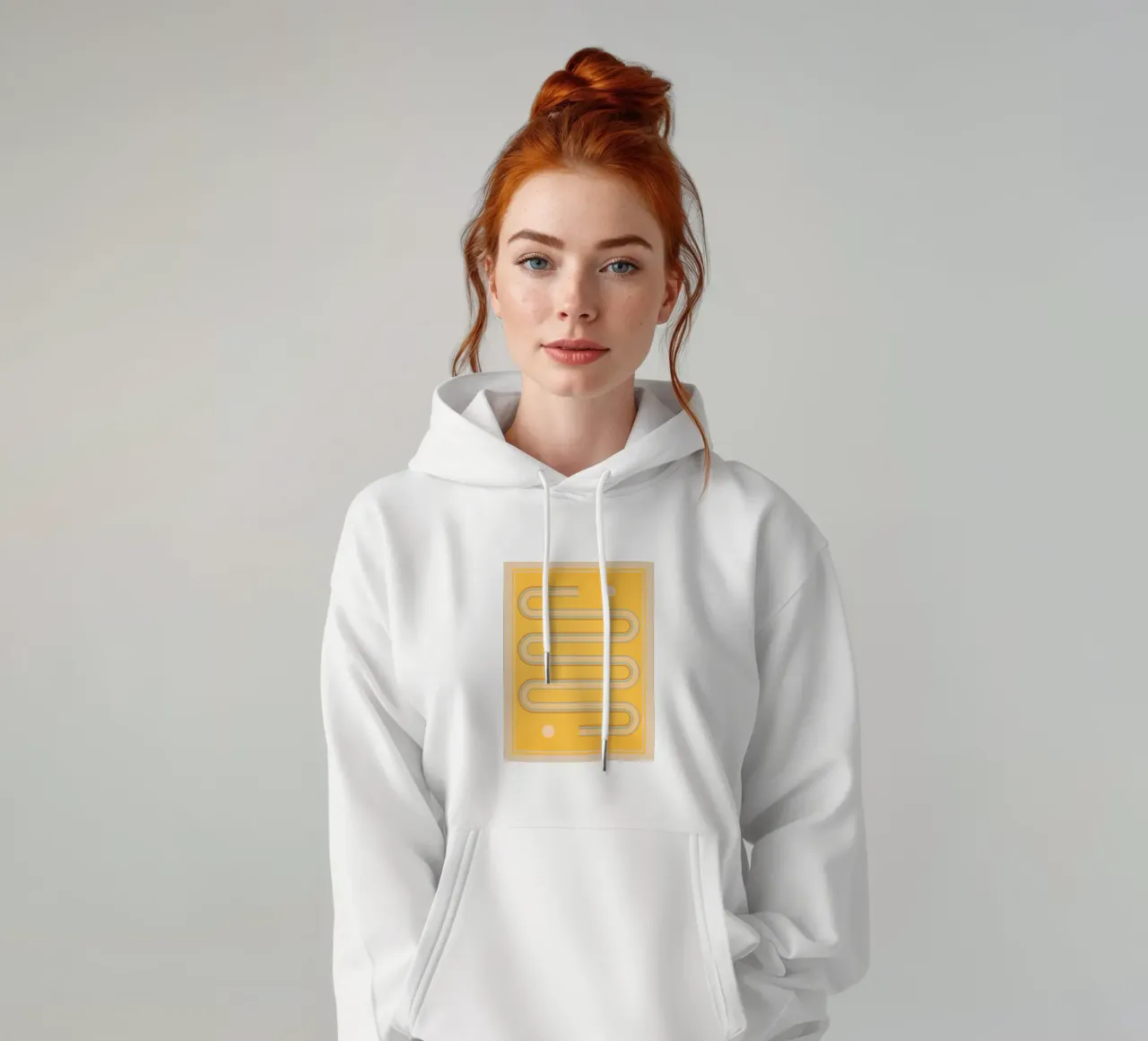 forme geometriche minime 159 felpa con cappuccio da Gaite