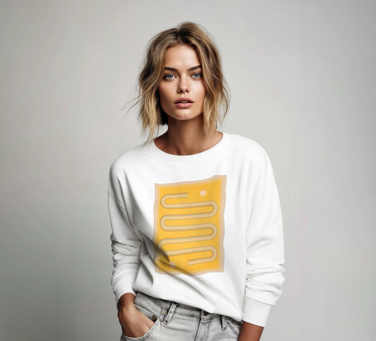 forme geometriche minime 159 felpa da Gaite