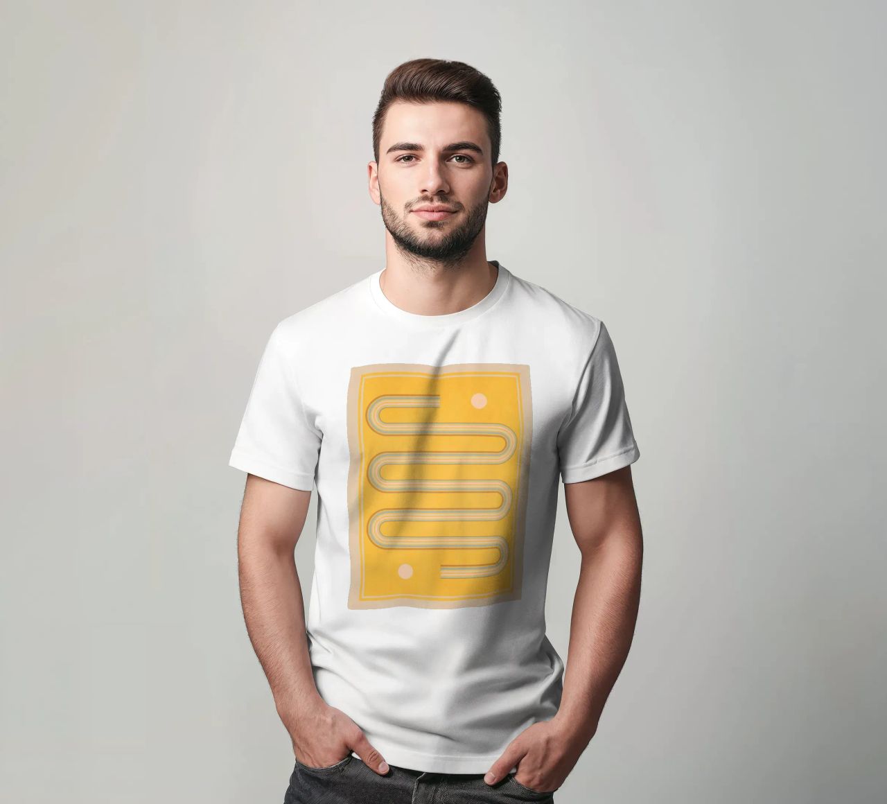 forme geometriche minime 159 t-shirt da Gaite