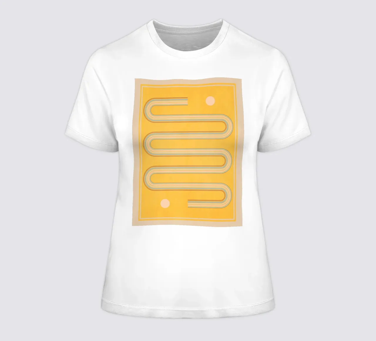 forme geometriche minime 159 t-shirt da donna da Gaite