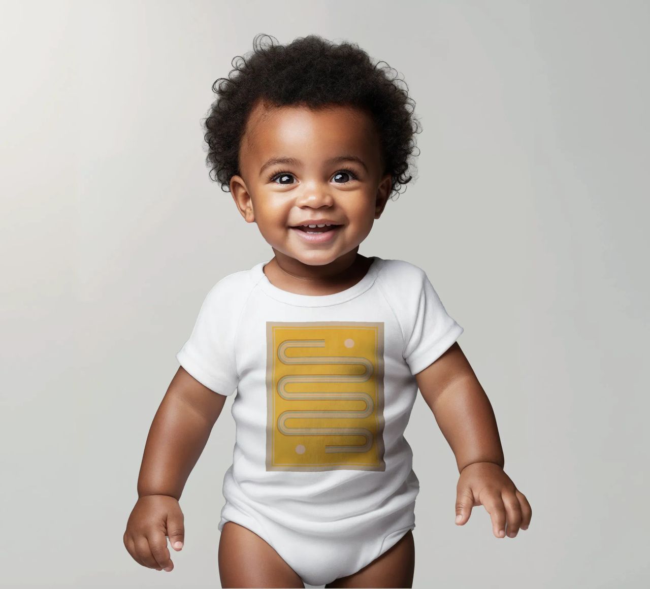 forme geometriche minime 159 body neonato maniche corte da Gaite