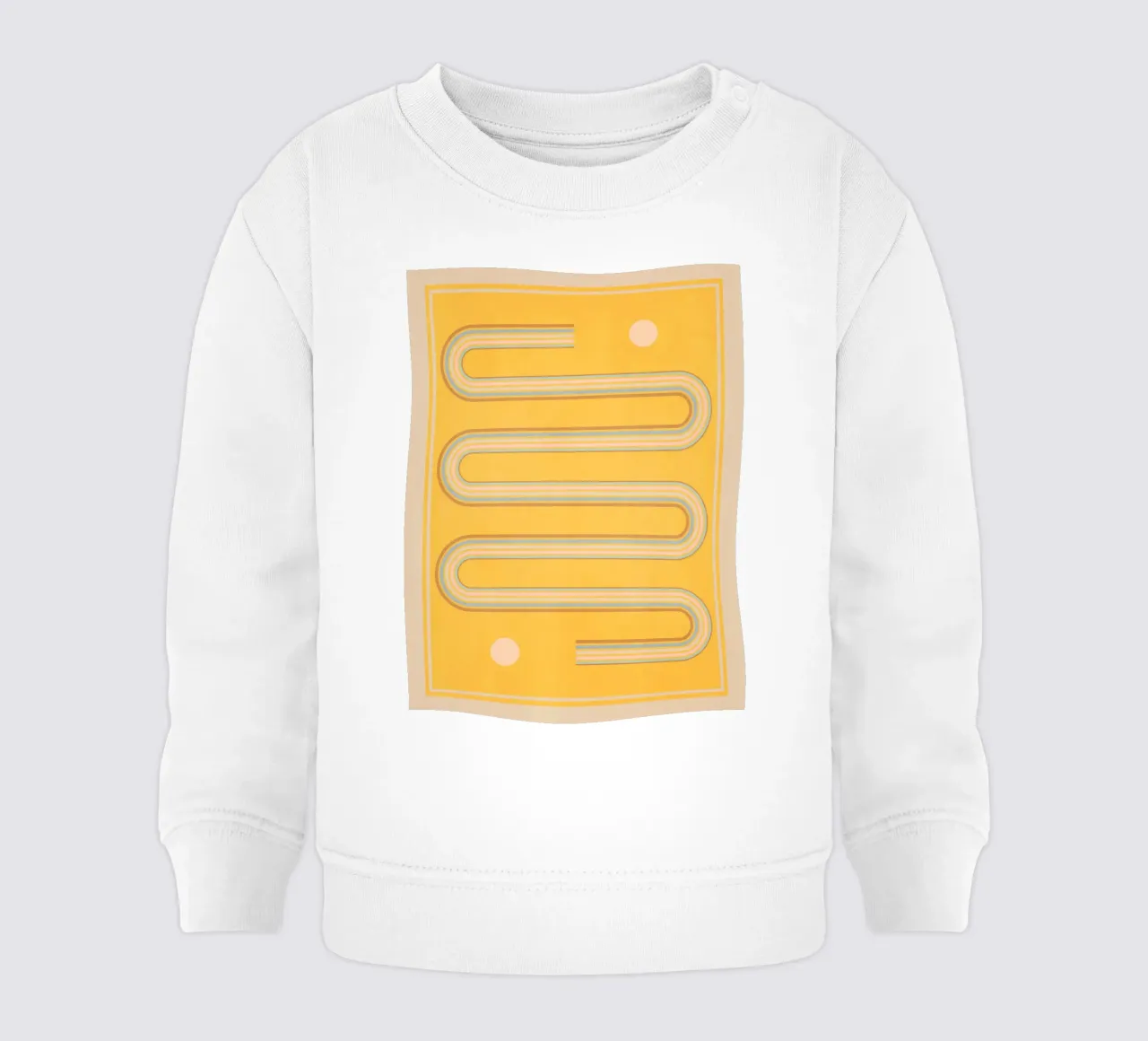 minimal geometric shapes 159 baby sweatshirt by Gaite