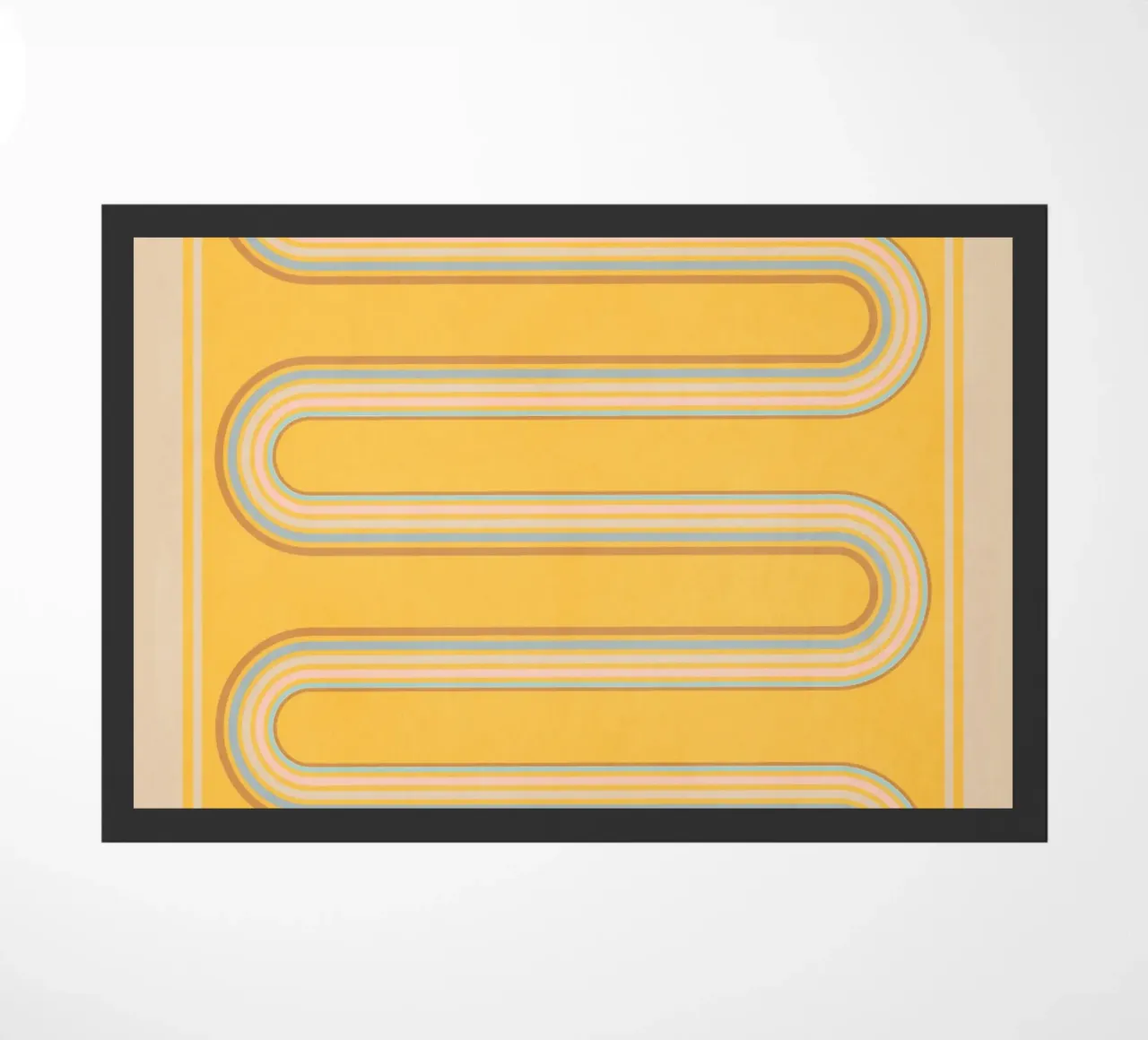 minimal geometric shapes 159 doormat by Gaite