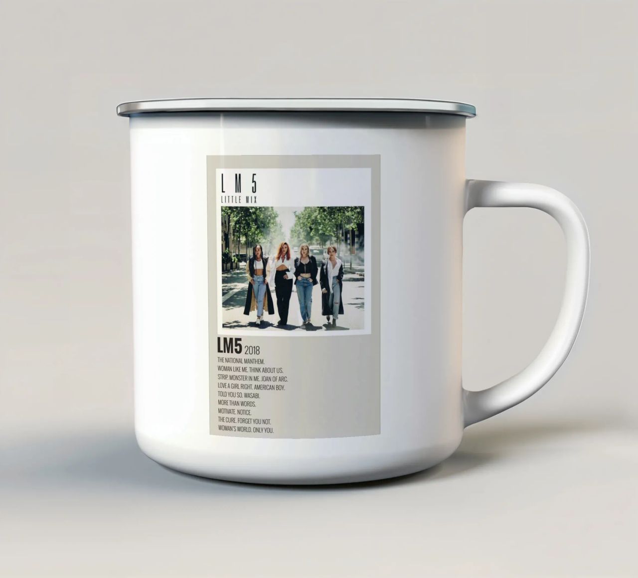 LM 5 LITTLE MIX M5 2018 tazza in smalto da SoundStudio