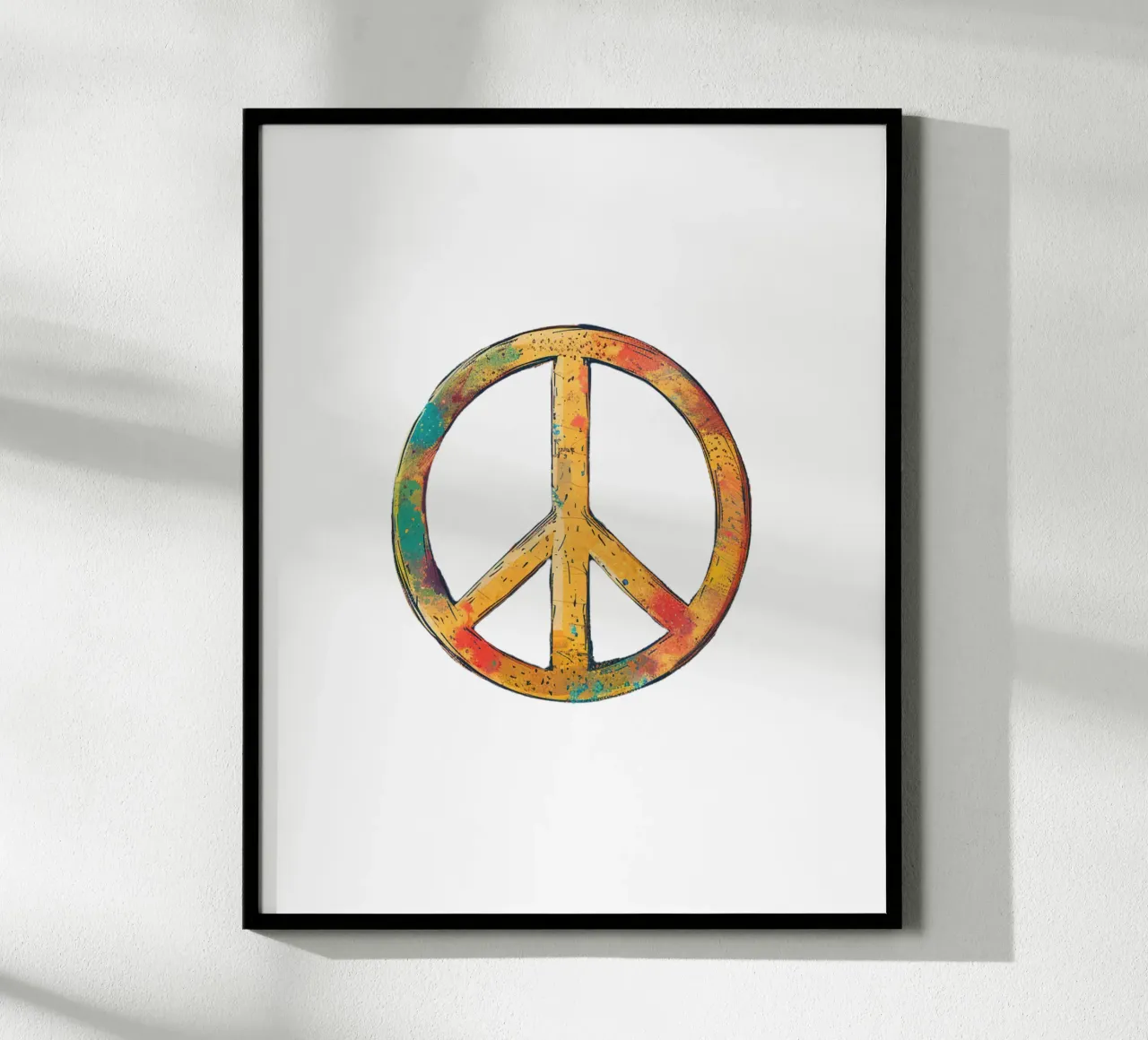 Frieden - Whisper of Serenity poster con telaio in legno da Nikis Art Studio