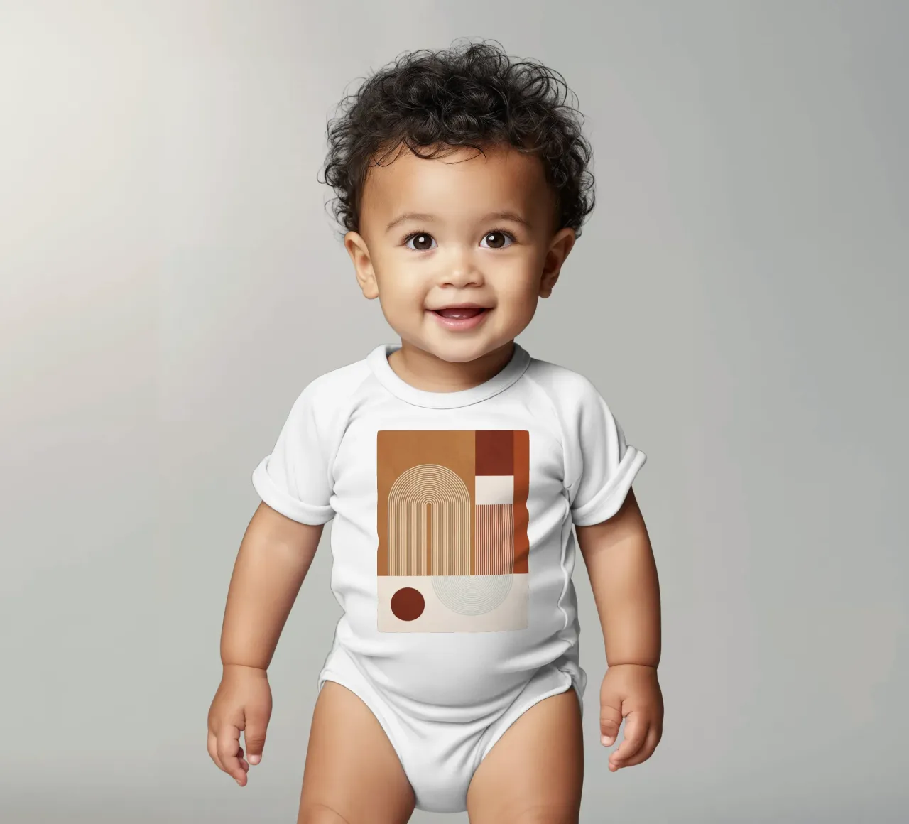 Forme geometriche 51 body neonato maniche corte da Gaite