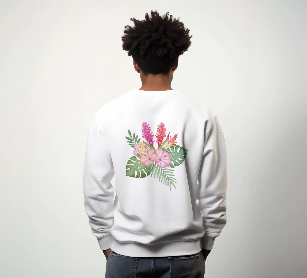 Motivo tropicale con fiori felpa da CalliLetters