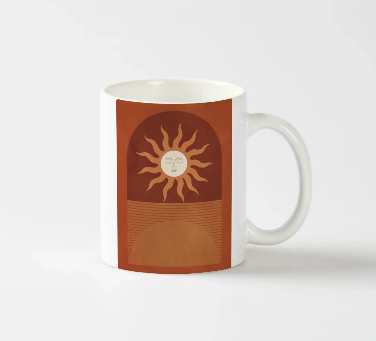 Astrazione geometrica Sole tazza in ceramica da Gaite