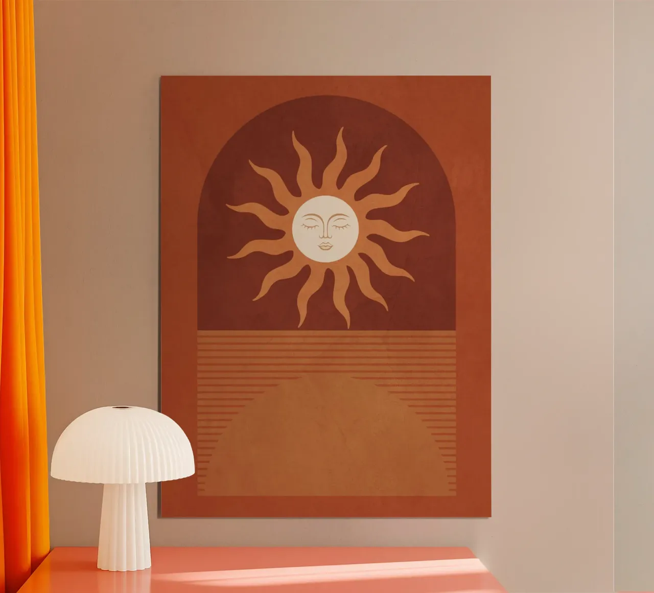 Astrazione geometrica Sole carta hahnemühle da Gaite