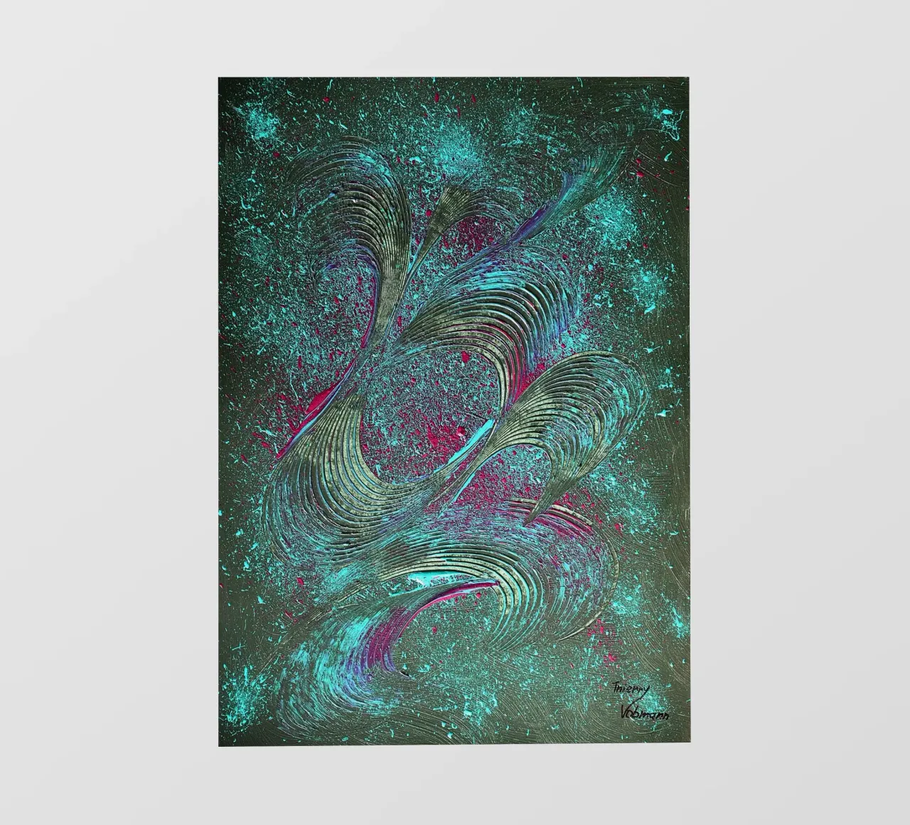 IDEAL GIFT 104 pvc cover by Thierry Vobmann Abstract painting