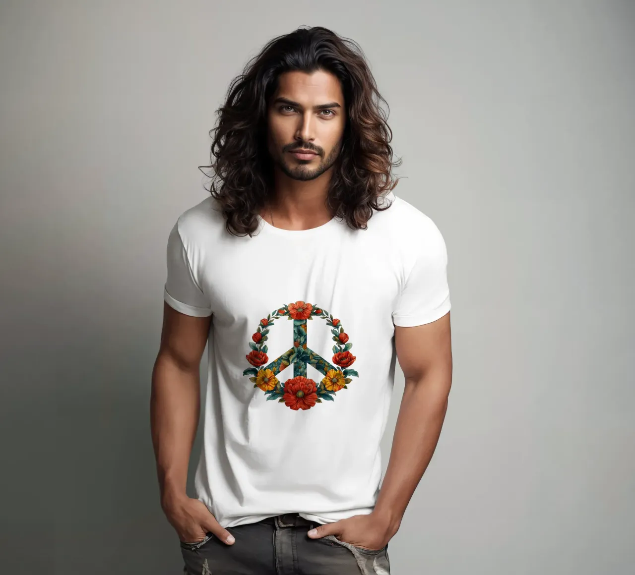 Frieden - Unity in Bloom t-shirt by Nikis Art Studio