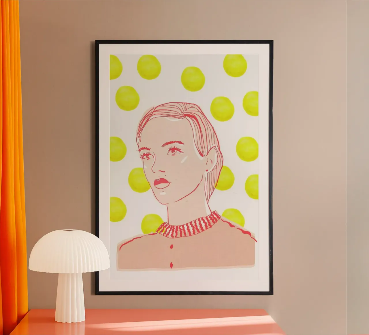 Sunny poster con telaio in alluminio da Niina Pechkovskaya