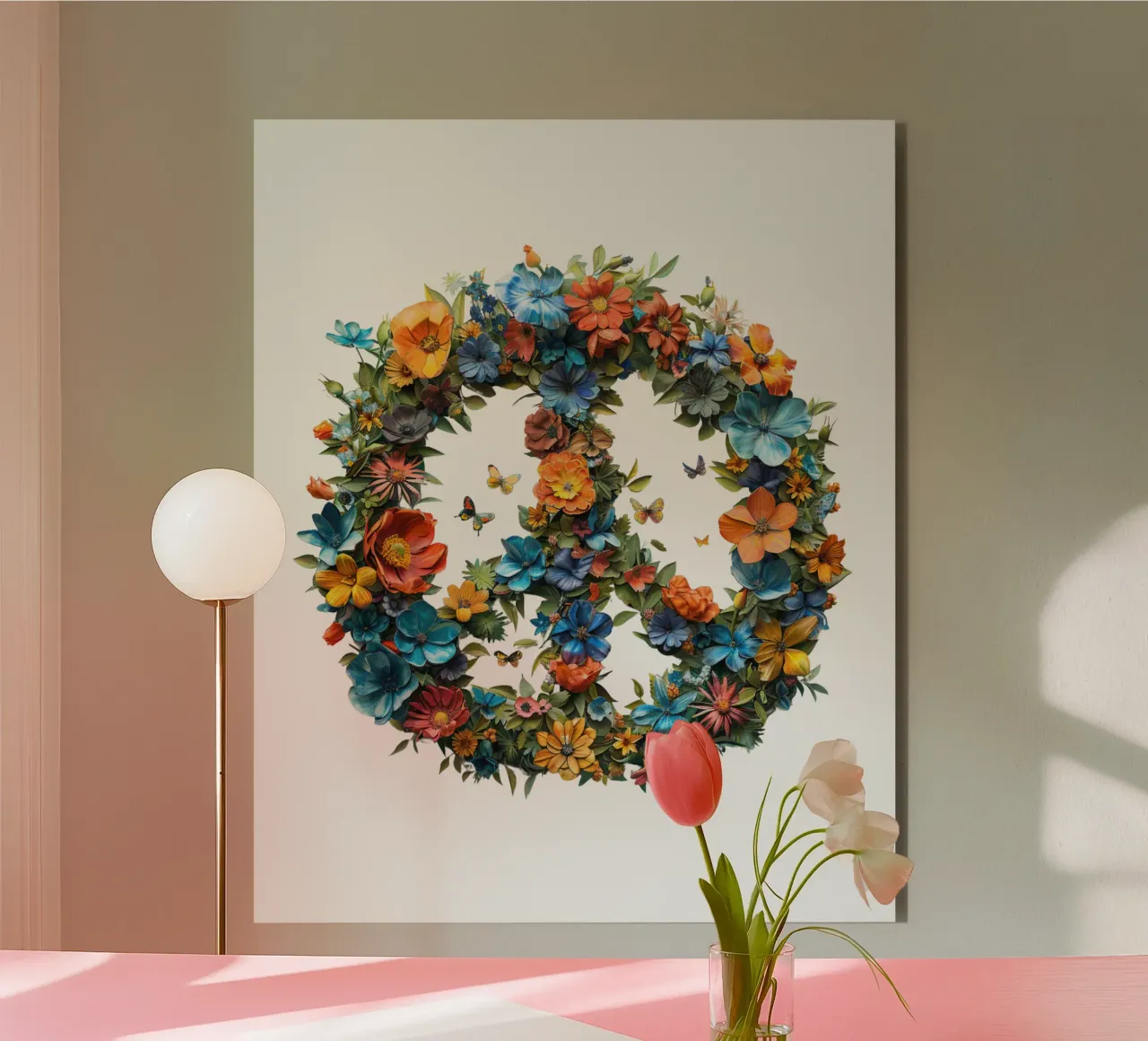 Frieden "Equilibrio interiore alluminio dibond da Nikis Art Studio
