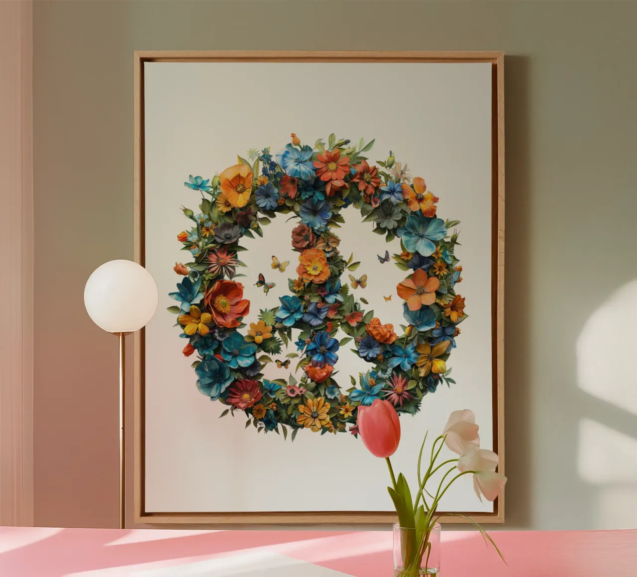 Frieden "Balance Within" canvas with Floater frame by Nikis Art Studio