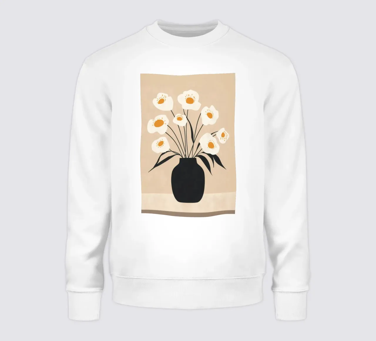 Stampa floreale minimalista felpa da Melloi Art Print