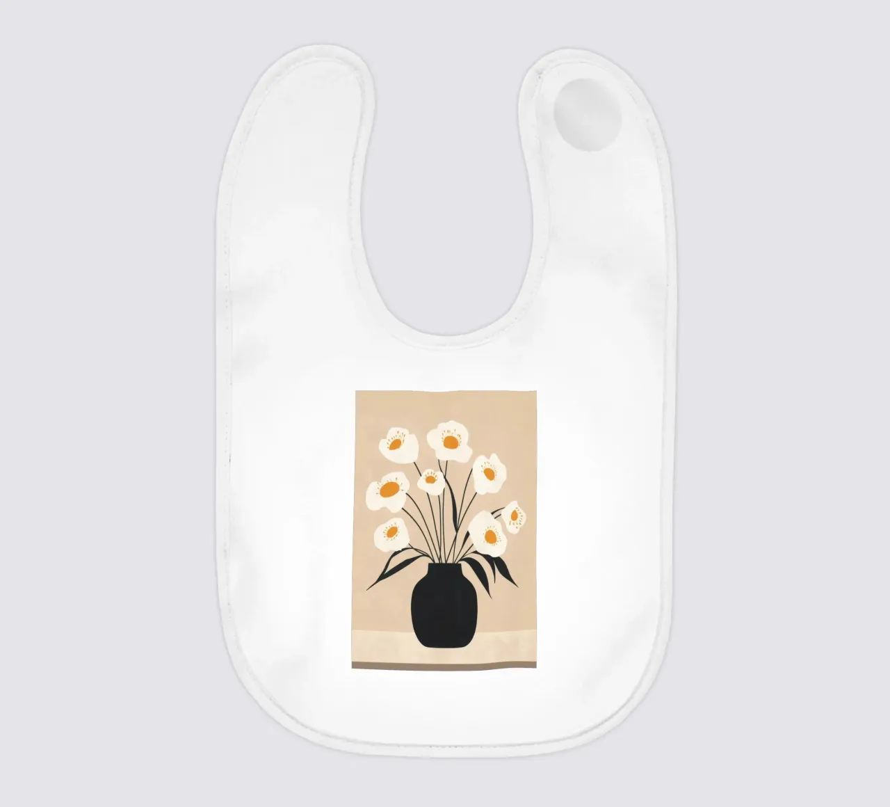Stampa floreale minimalista bavaglino da Melloi Art Print