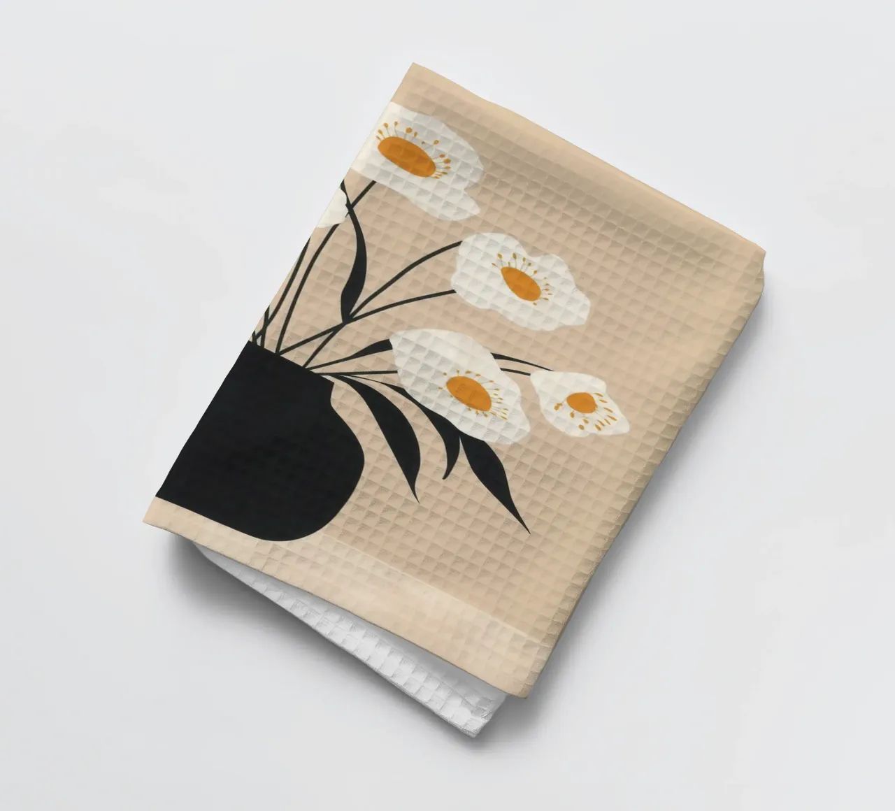 Stampa floreale minimalista canovaccio da cucina da Melloi Art Print