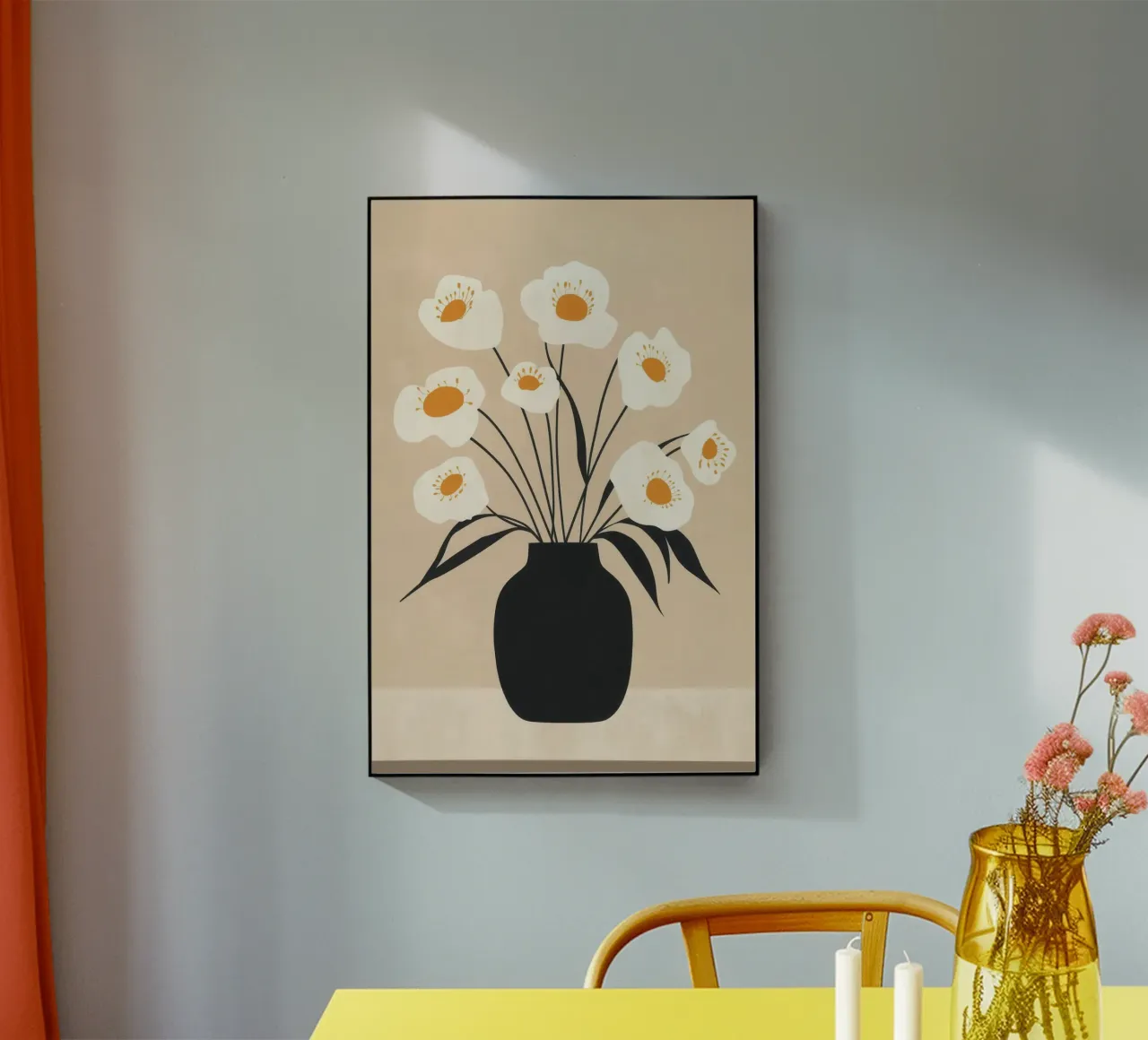 Stampa floreale minimalista plexiglass da Melloi Art Print